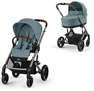 Коляска Cybex Balios S Lux TPE 2025 2 в 1 Stormy Blue с дождевиками
