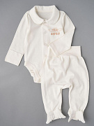 Боди, ползунки Little Star Наш маленький Ангел 72212 (ЧЗ-мз) крем 62