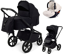 Детская коляска Rant Flex Forma 3 в 1 RA124 с автокреслом Cruise Beige Black Черный