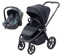 Детская прогулочная коляска Rant Flex Color с автокреслом Miro Graphite Midnight Black