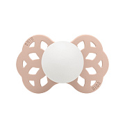 Пустышка силиконовая ночная Bibs Infinity Glow Anatomical, 0+ 421256 Blush
