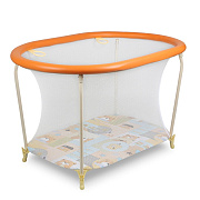 Детский манеж Globex Овал оранжевый 1108/06