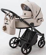 Детская коляска Adamex Porto Deluxe 3 в 1 PO-SA07 (СВ.БЕЖ.КОЖА)