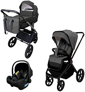 Детская коляска 3 в 1 Sweet Baby SBL Elegante Therma 427645 Dark Grey