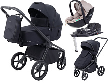 Детская коляска Rant Flex Therm Soft 4 в 1 с автокреслом Miro Beige и базой Midnight Black