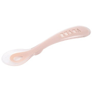 Детская силиконовая ложка Beaba для первого прикорма 8м+, в блистерной упаковке 913626 COTTON CAN