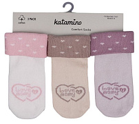 Носки Katamino с рисунком для девочки 3 пары 40121 K 12