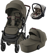Коляска 3 в 1 Britax Roemer Smile 5Z LUX и автокресло Osann Cuddle Wheat Urban Olive