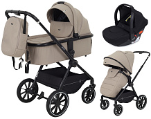 Детская коляска Rant Moss 3 в 1 с автокреслом Rant Cruise Black Beige
