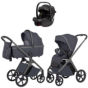 Коляска Carrello Vector CRL-6550 Ammonite AY329 Pro Absolute Black 3 в 1 Plum Grey