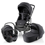 Комплект 3 в 1 Britax Roemer Smile 5Z Style и автокресло Baby-Safe Pro Classic Deep Black Carbon Black / Deep Black