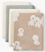 Набор пеленок Happy baby 90x70 см, 4 шт. 87581 молочно-бежевый / milky beige