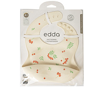 Нагрудник edda Силиконовый SB05-01001 Рябина