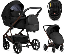 Детская коляска Tutis Viva 6 Plus Essential 3 в 1 с автокреслом Beno Black 1612070 Caviar