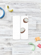 Пелёнки Mjolk муслиновые 2 шт 110х110 см Кокосы/White