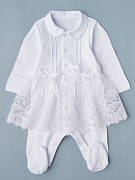 Комбинезон с юбочкой Little Star Азалия хлопок интерлок 3372 белый 56