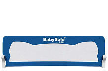 Барьер для кровати BabySafe Ушки 150х66 см синий