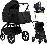 Коляска 4 в 1 Sweet Baby SBL Orso New + автокресло Elegante Plus с базой i-Size ISOFIX DK780 New Black