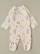 Комбинезон на молнии Little star Коалы и Единороги 0208 (ЧЗ-мз) крем 62