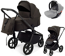 Детская коляска Rant Flex Forma 3 в 1 RA124 с автокреслом Cruise Grey Shine Brown Коричневый