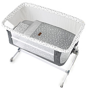 Кровать люлька Jane Baby Side приставная с комплектом постельного белья Star