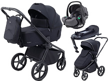 Детская коляска Rant Flex Therm Soft 4 в 1 с автокреслом Evomax Grey и базой Midnight Black