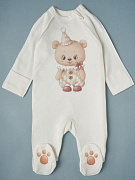 Комбинезон на молнии Little Star Мишка-Циркач 0208 (ЧЗ-мз) крем 68