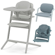 Стульчик для кормления Cybex Lemo 4 в 1 с мягкими чехлами Comfort Inlay Suede Grey/Stone Blue