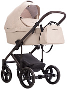 Детская коляска Bebetto Magnum Light 2 в 1 21 св.бежевый. коричневая рама
