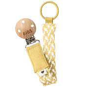 Держатель для пустышки Bibs хлопок 9401113 Pale Butter/Ivory