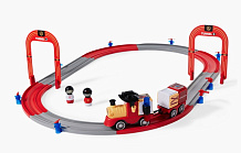 Игровой набор Happy Baby Fire Train железная дорога 331916 красный