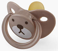 Соска-пустышка Happy Baby латексная с колпачком 0+ 13022 bear