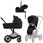 Коляска Cybex Priam IV Matt Black complete Cloud G Magic Black Base G 3 в 1 Sepia Black