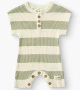 Комбинезон-песочник Happy baby 90141-0 ЧЗ молочно-оливковый / milky & olive 56