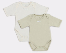 Боди Rant Hugs and Kisses с коротким рукавом 2 шт. Light Green 68