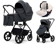 Детская коляска Rant Teo Soft 3 в 1 с автокреслом Cruise Beige Graphite