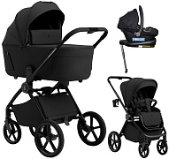 Коляска 4 в 1 Sweet Baby SBL Elegante Therma Colore + автокресло Elegante Plus с базой i-Size ISOFIX DK780 Black