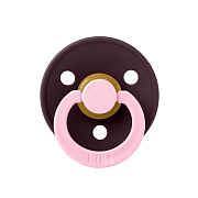 Пустышка латексная BIBS Studio Colour - Fusion, 0+ мес. 10028234 Plum/Baby Pink