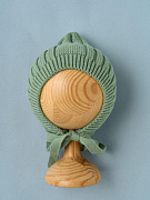 Шапочка вязаная Little Star Гномик 80125 (ЧЗ-нк) серо-зеленый, 38 см 38