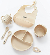 Набор посуды для кормления UNIX Kids Классик Сlassic 7 предметов молочный