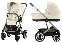 Коляска Cybex Talos S Lux TPE complete 2 в 1 Seashell Beige с дождевиками