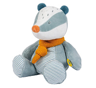 Игрушка мягкая Nattou Soft toy FELIX & LEO Барсук 595001