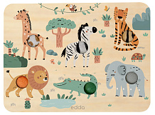 Тактильно-звуковая доска edda Сафари