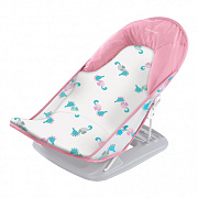 Лежак с подголовником для купания Summer Infant Deluxe Baby Bather морские коньки/розовый