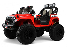 Детский электромобиль RiverToys Jeep A222AA RED/красный