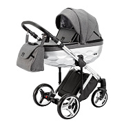 Детская коляска Adamex Chantal Star Collection 2 в 1 STAR003 СЕРЫЙ+ХРОМ.РАМА
