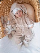 Комбинезон НаследникЪ Выжанова с капюшоном 44375 бежевый 56