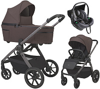 Детская коляска 3 в 1 Espiro Yoga 2026 и автокресло Pi Graphite 208 Chokolate