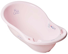 Детская ванна Tega Baby Little Bunnies (Кролики) со сливом 86 см KR-004-104 розовый