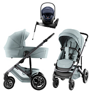 Коляска 3 в 1 Britax Roemer Smile 5Z Style и автокресло Baby-Safe PRO Style Night Blue + Vario Base 5Z Harbor Blue